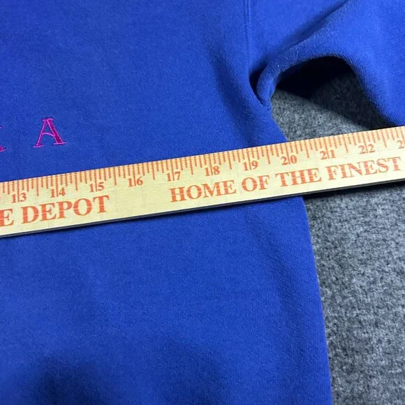 Vintage 90s Alaska Crewneck Sweatshirt Adult L Pullover Moon Polar Bears USA - Picture 2 of 13